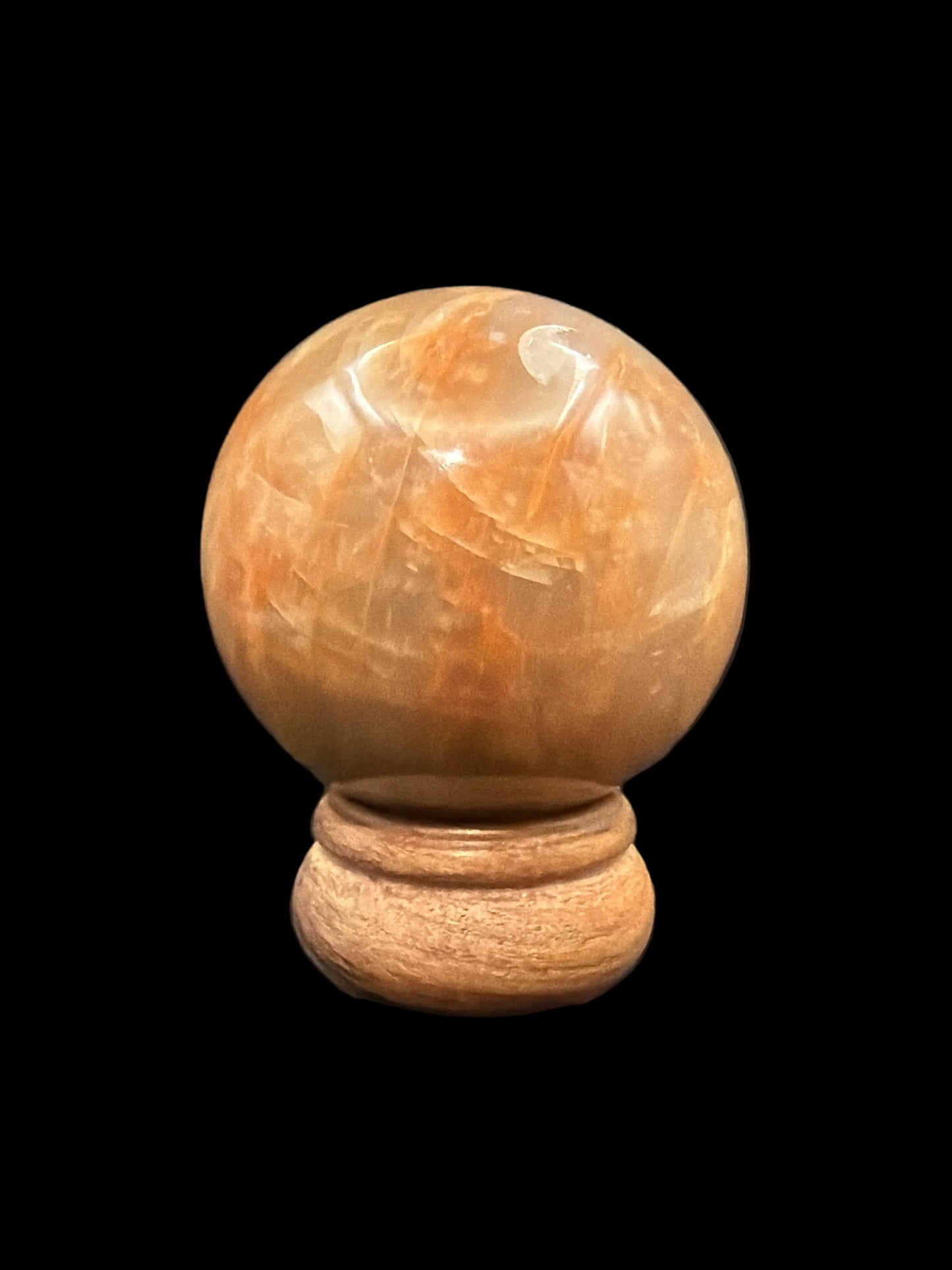Salmon Moonstone Sphere
