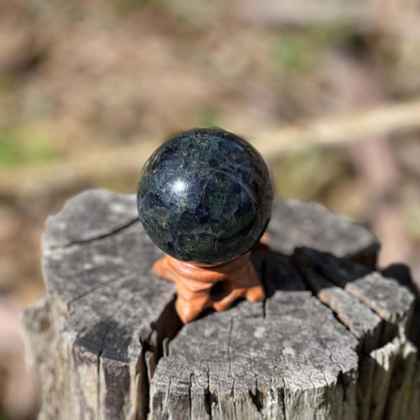 Iolite Water Sapphire Sphere