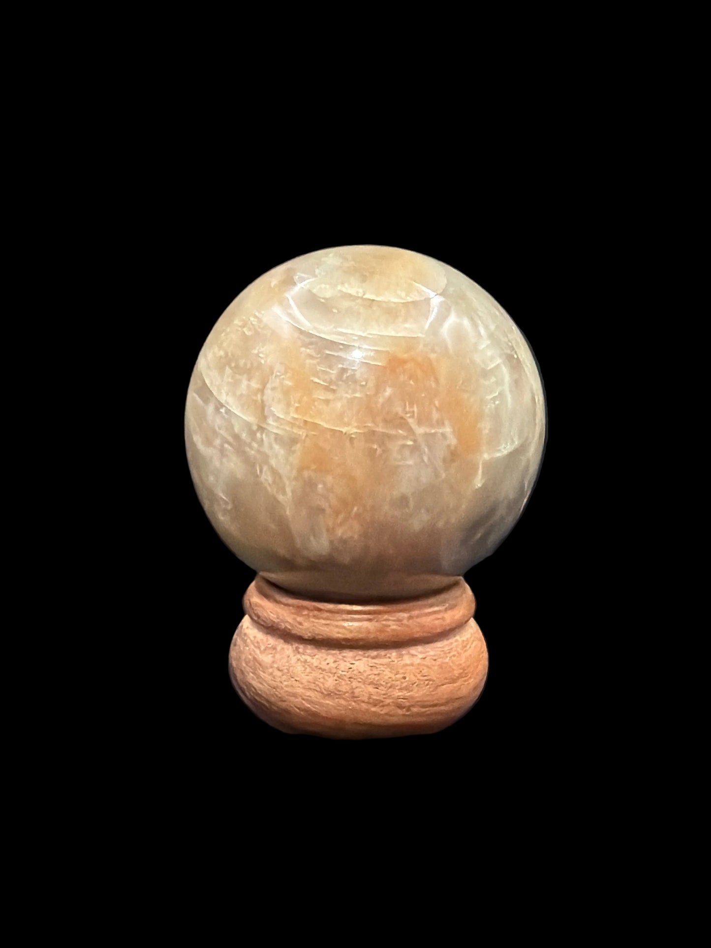 Salmon Moonstone Sphere