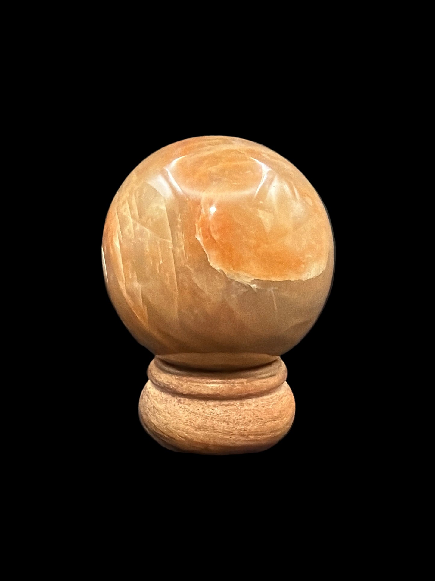 Salmon Moonstone Sphere