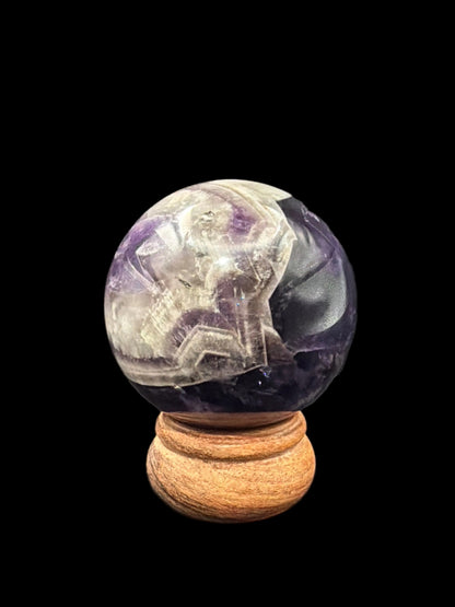 Chevron Amethyst Sphere