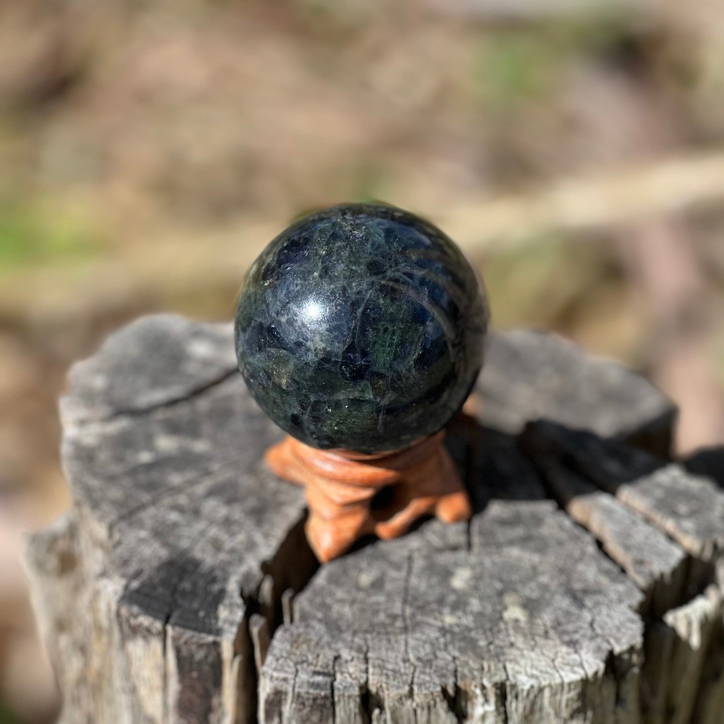 Iolite Water Sapphire Sphere