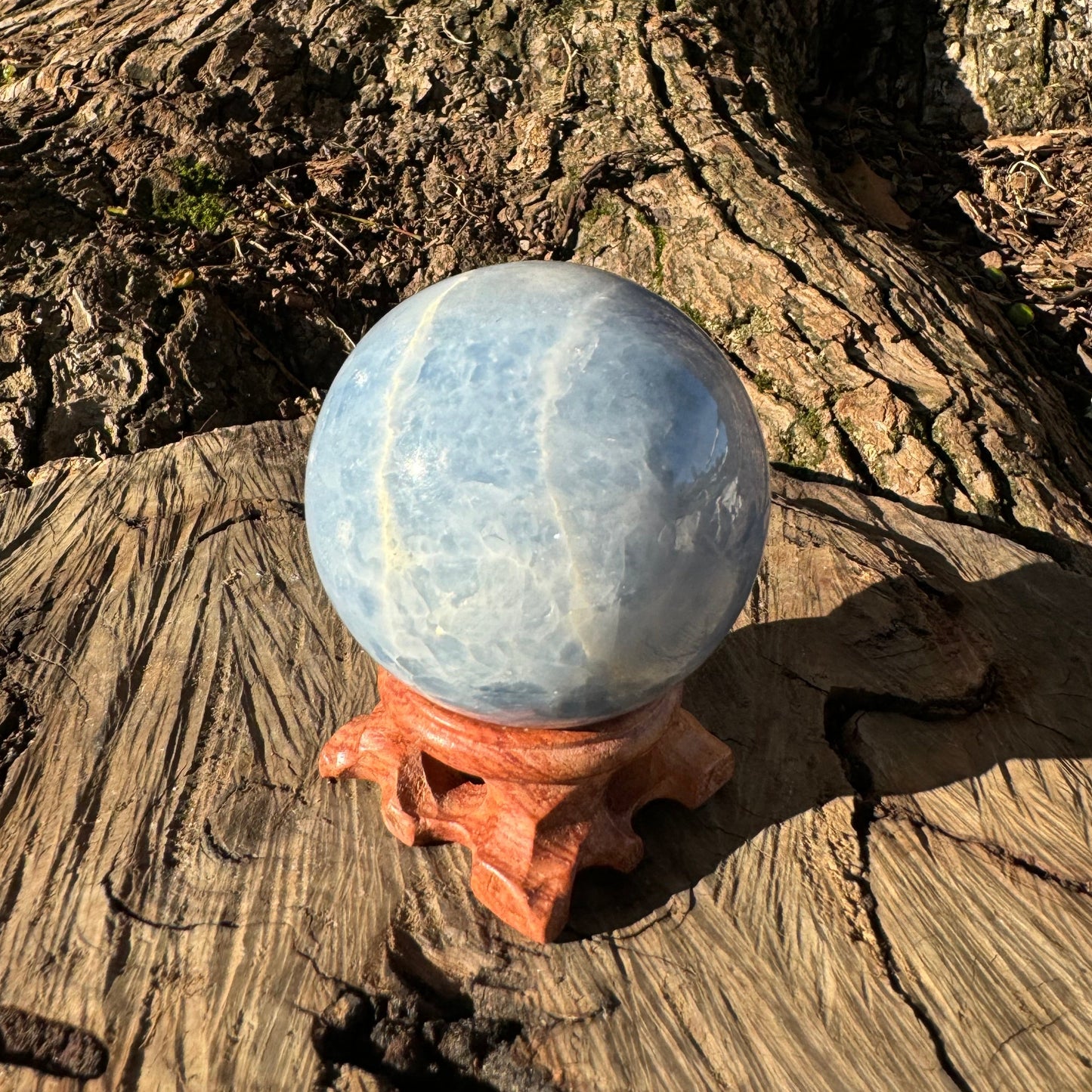 Blue Calcite Sphere