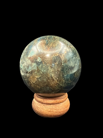 Blue Apatite Sphere