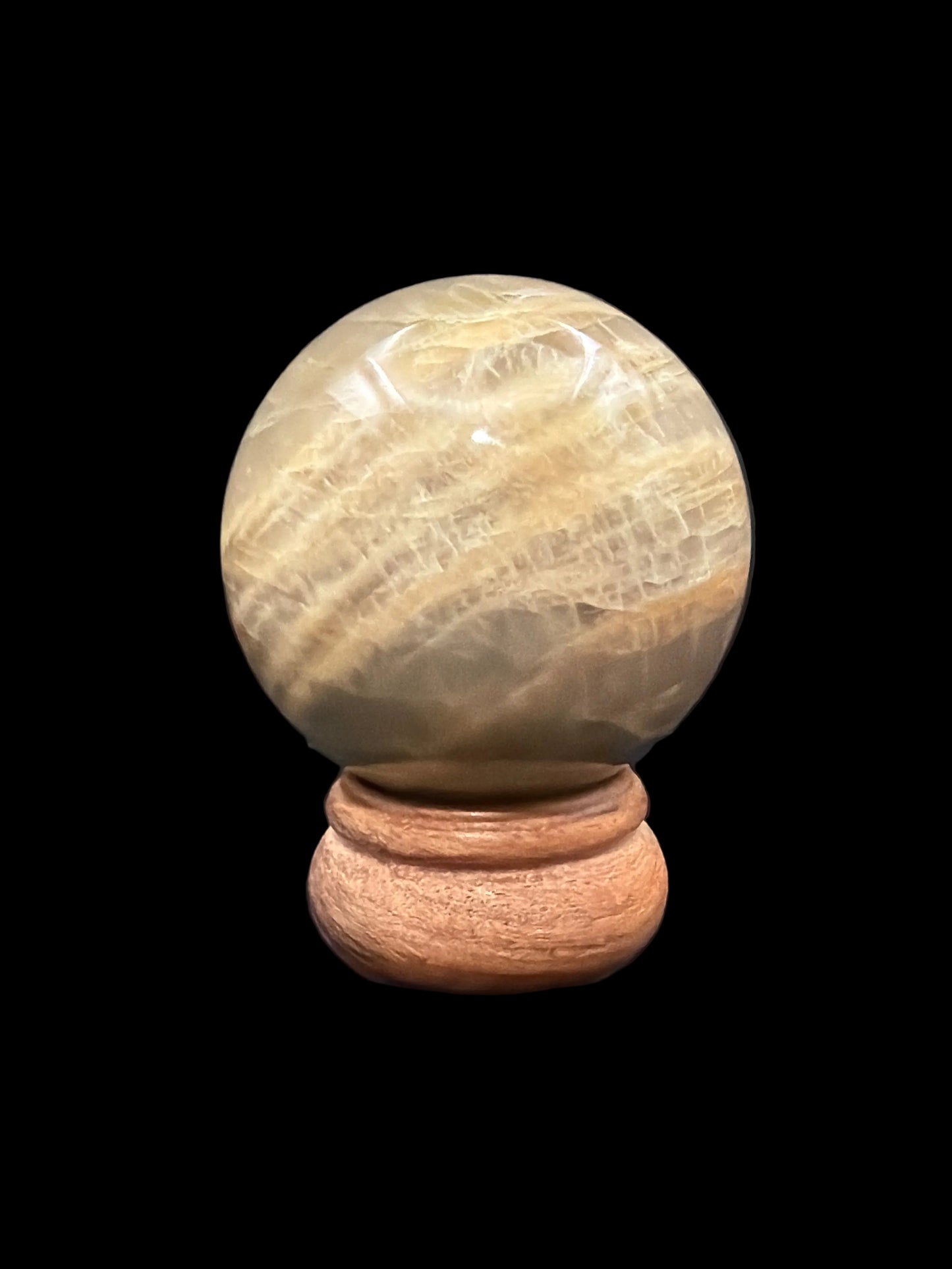 Salmon Moonstone Sphere