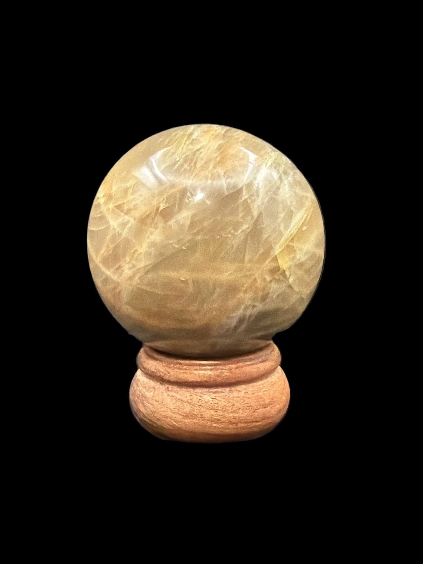 Salmon Moonstone Sphere