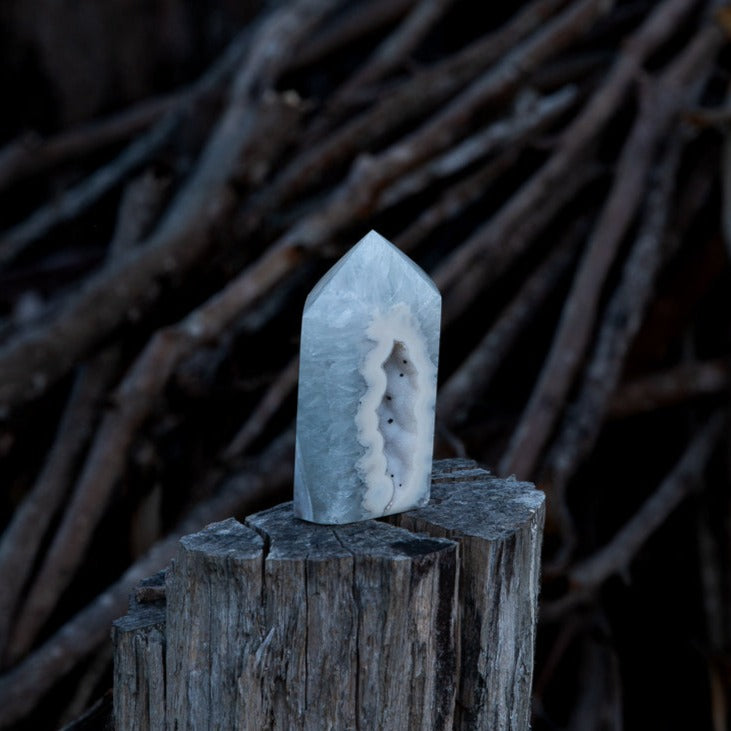 Druzy Agate Point