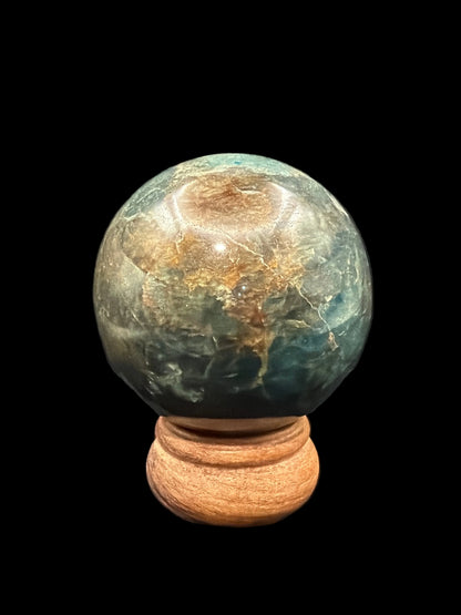 Blue Apatite Sphere
