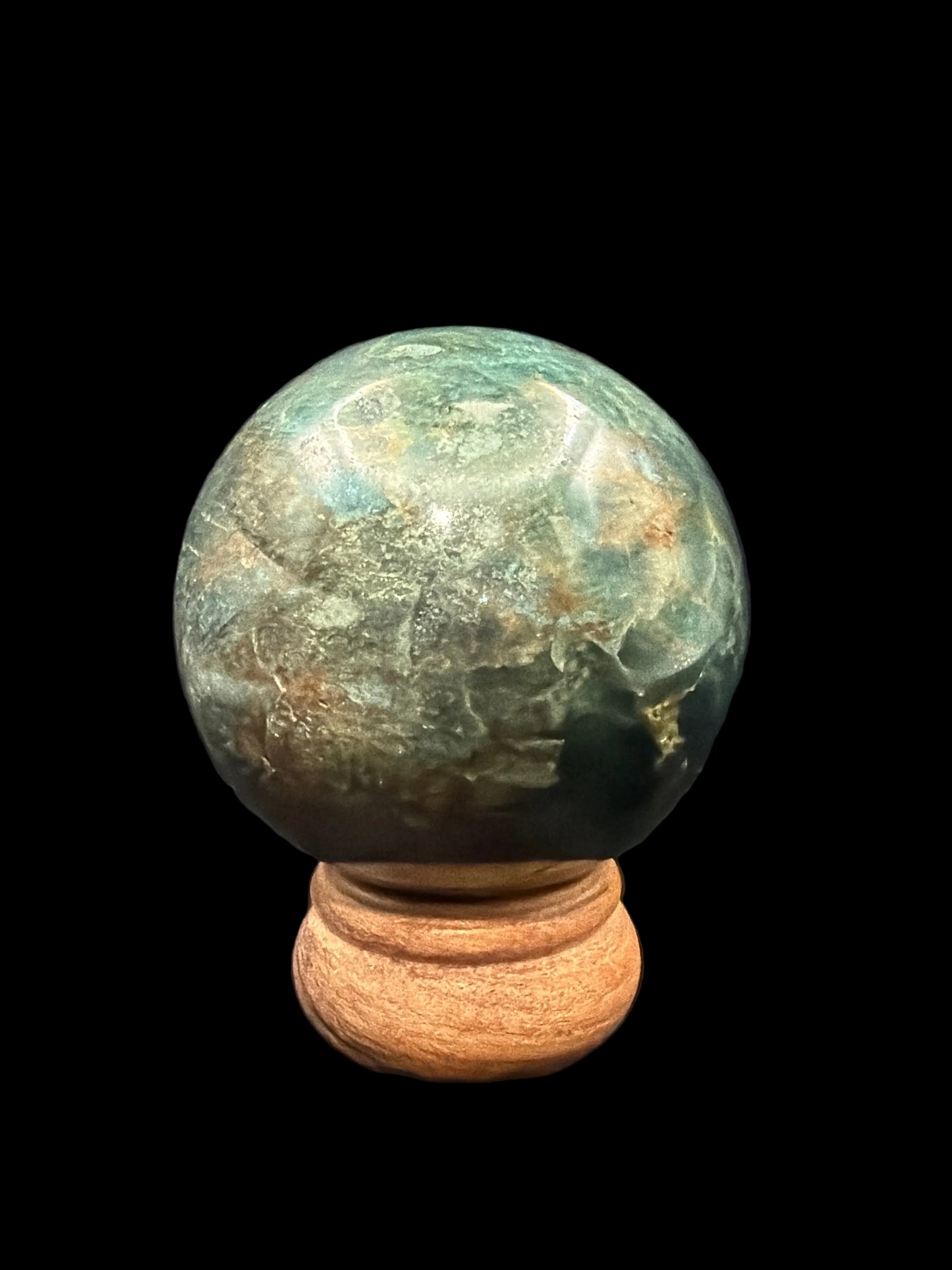 Blue Apatite Sphere
