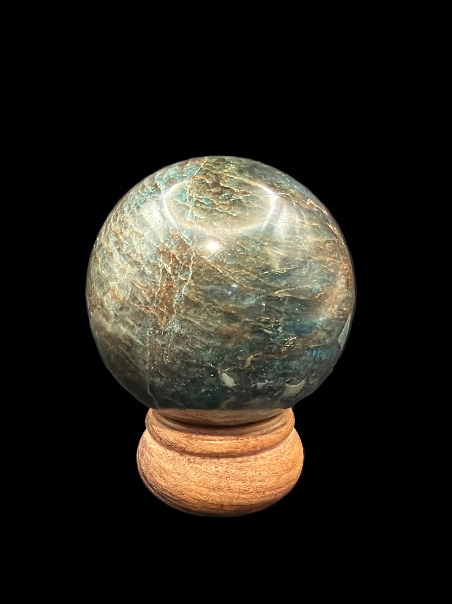 Blue Apatite Sphere