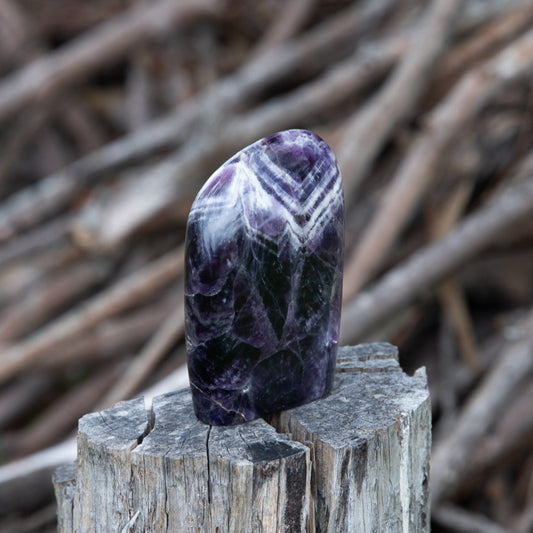 Chevron Amethyst Free Form