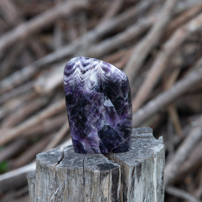 Chevron Amethyst Free Form