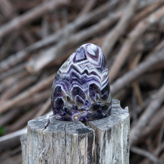 Chevron Amethyst Free Form