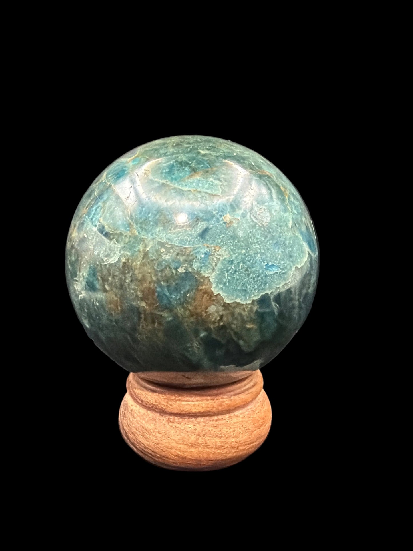 Blue Apatite Sphere
