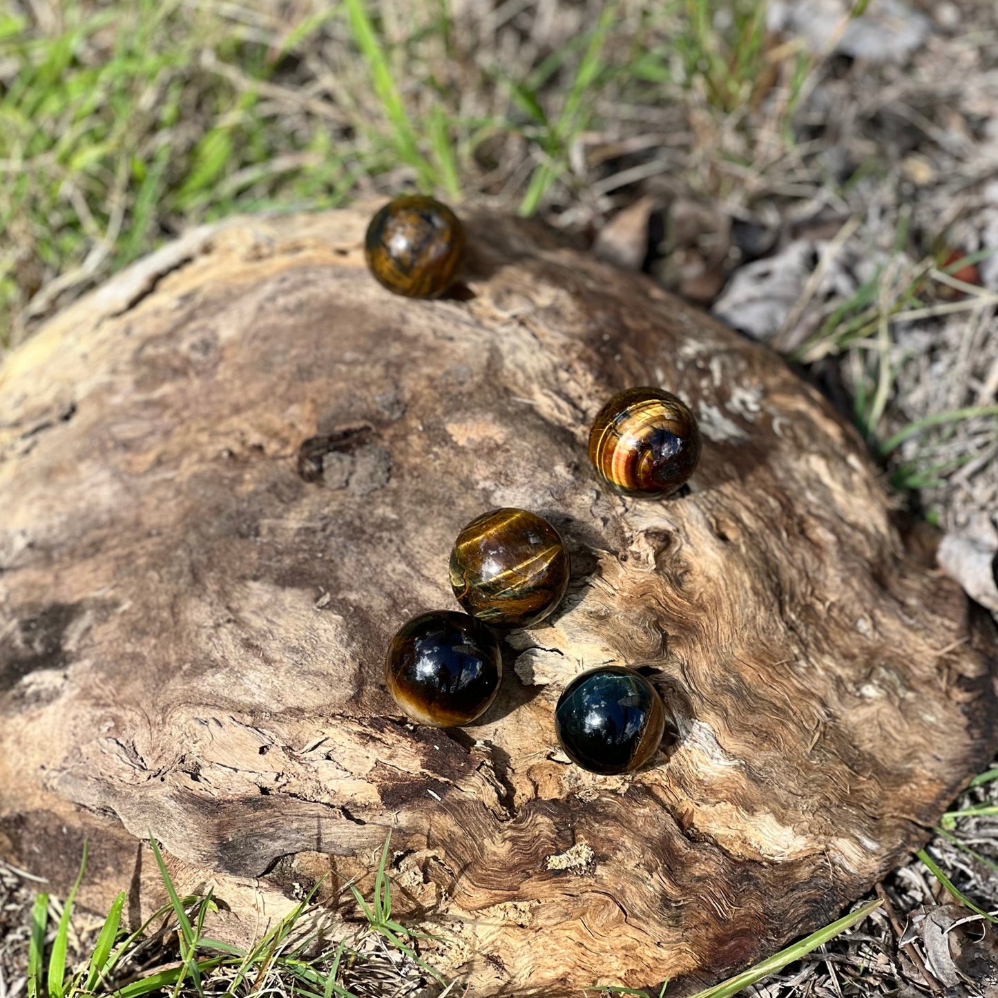 Tigers Eye Mini Spheres