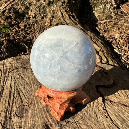 Blue Calcite Sphere