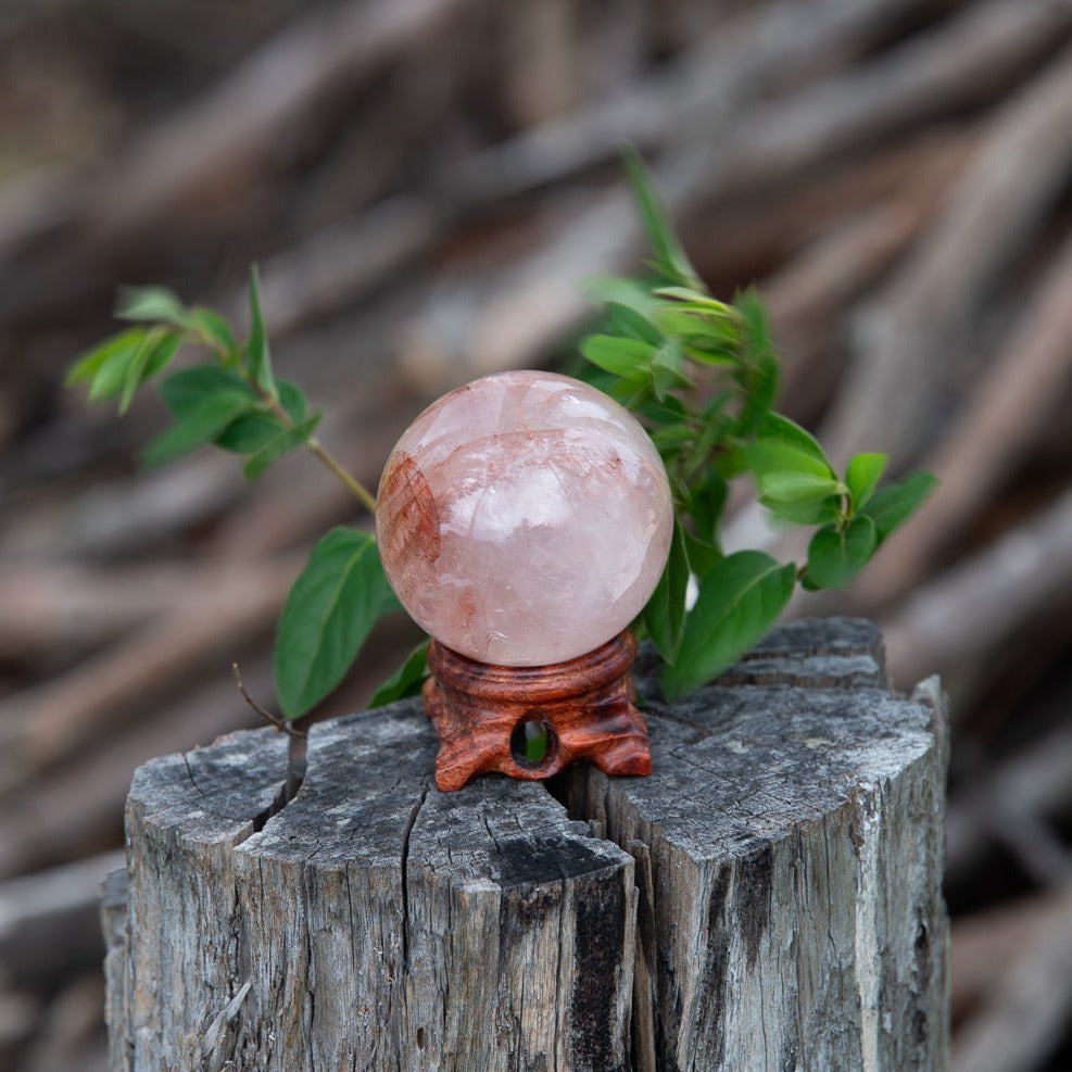 Fire Quartz Sphere