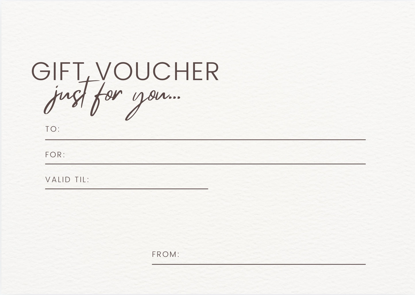 $50 Gift Voucher