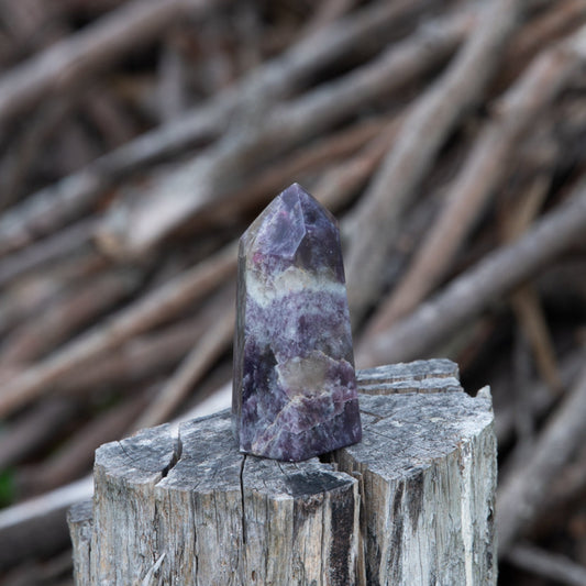 Lepidolite Point