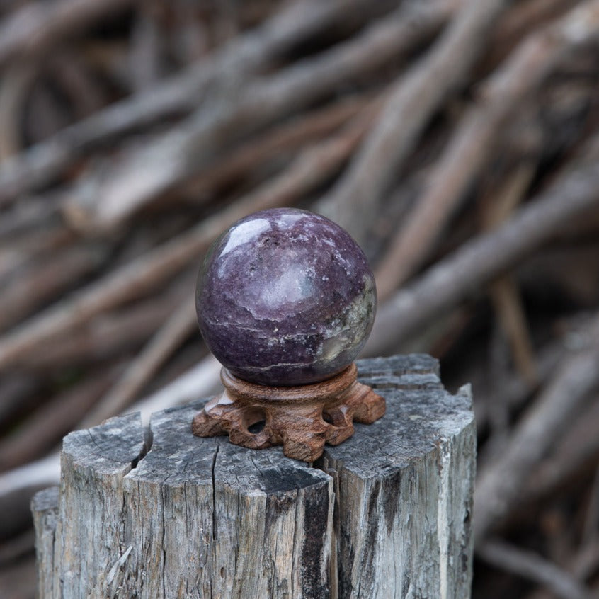 Lepidolite Sphere