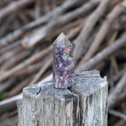 Lepidolite Point