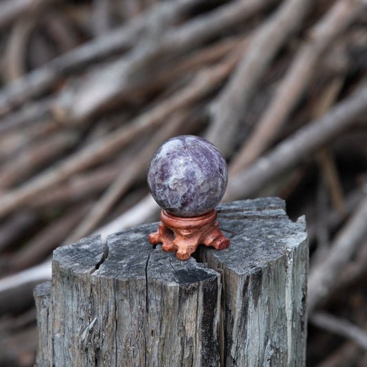 Lepidolite Sphere