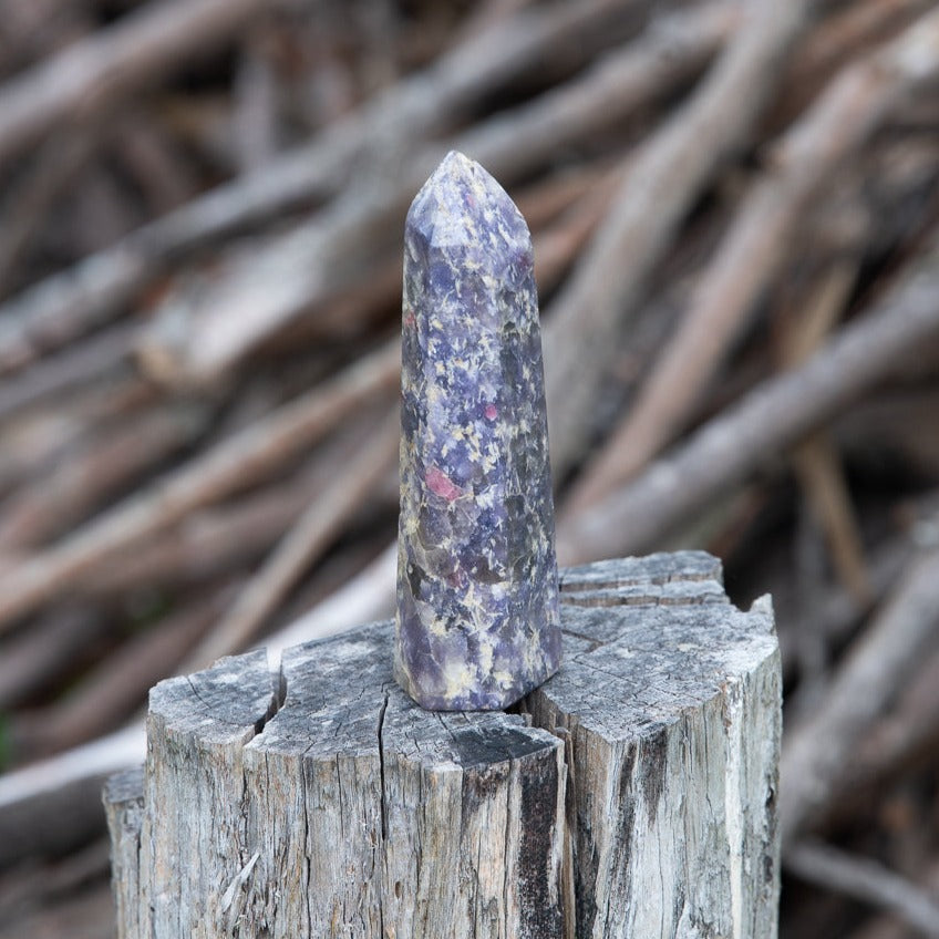 Lepidolite Point