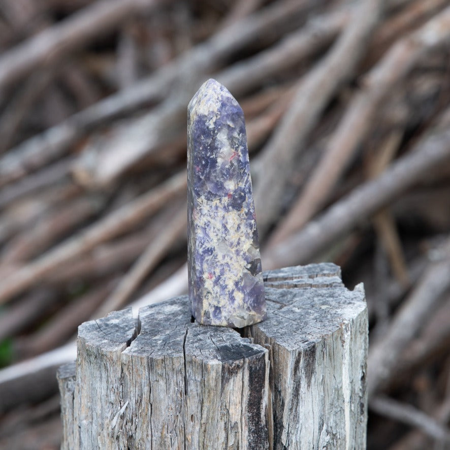 Lepidolite Point